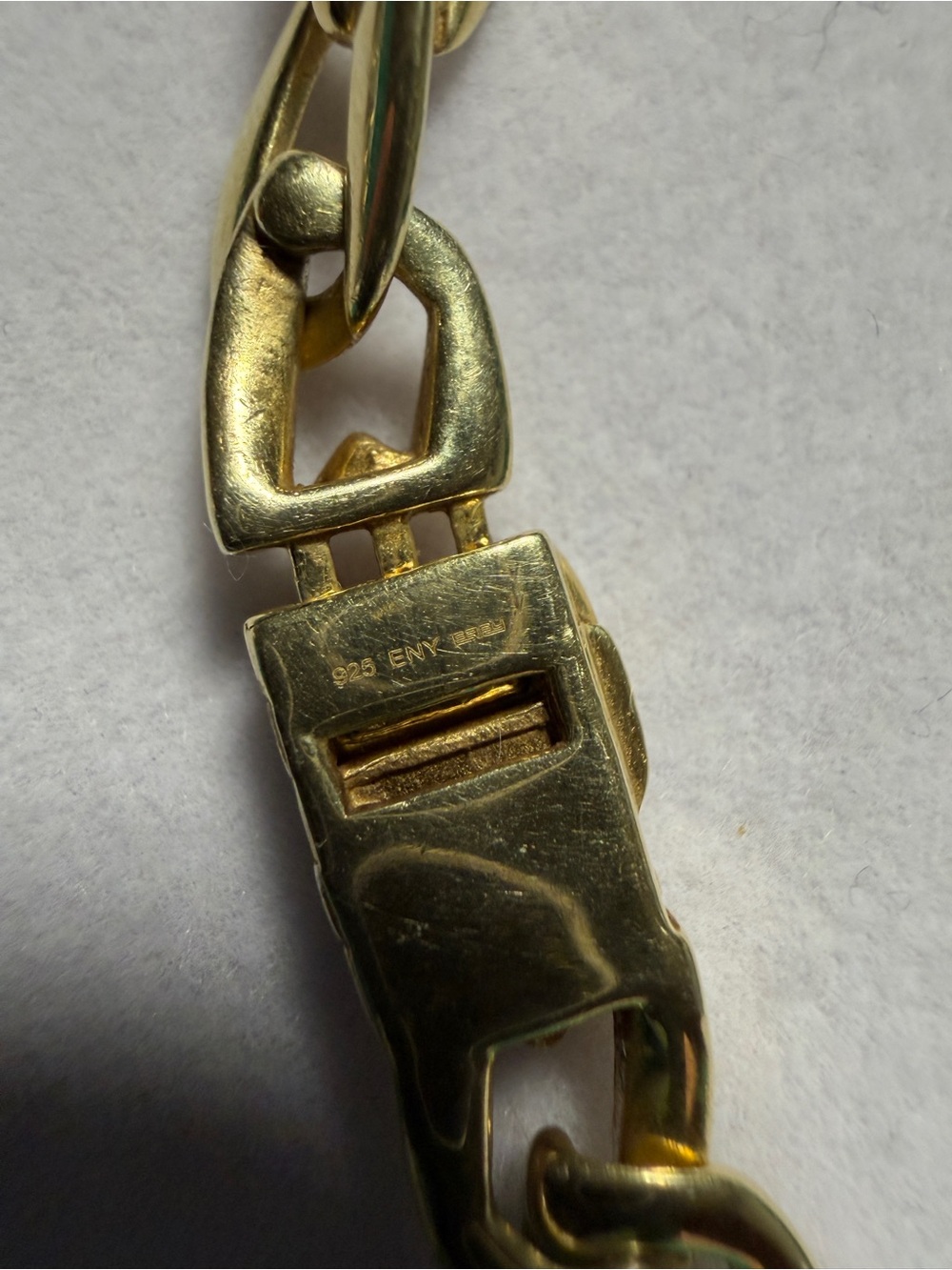 Effy Yellow Gold Curb Link Necklace with Diamonds - Picture 2 of 7